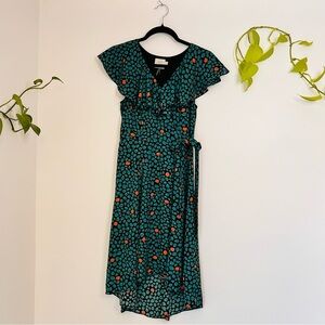 Anthropologie HD In Paris Ruffled Wrap Dress Dress Size 0